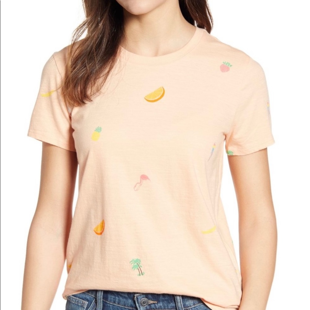 Lucky Brand Fruits Bird T-Shirt